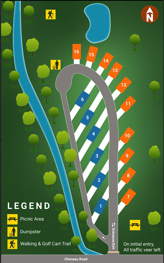 Cajun Acres RV Park property map